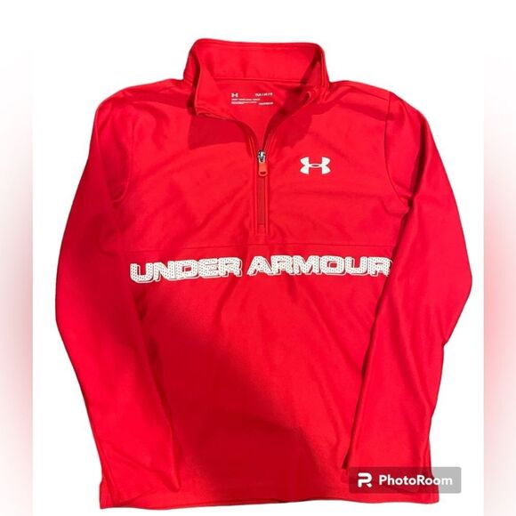 UNDER ARMOUR BoysTech Half Zip Long-Sleeve Shirt Youth Large - Picture 2 of 4
